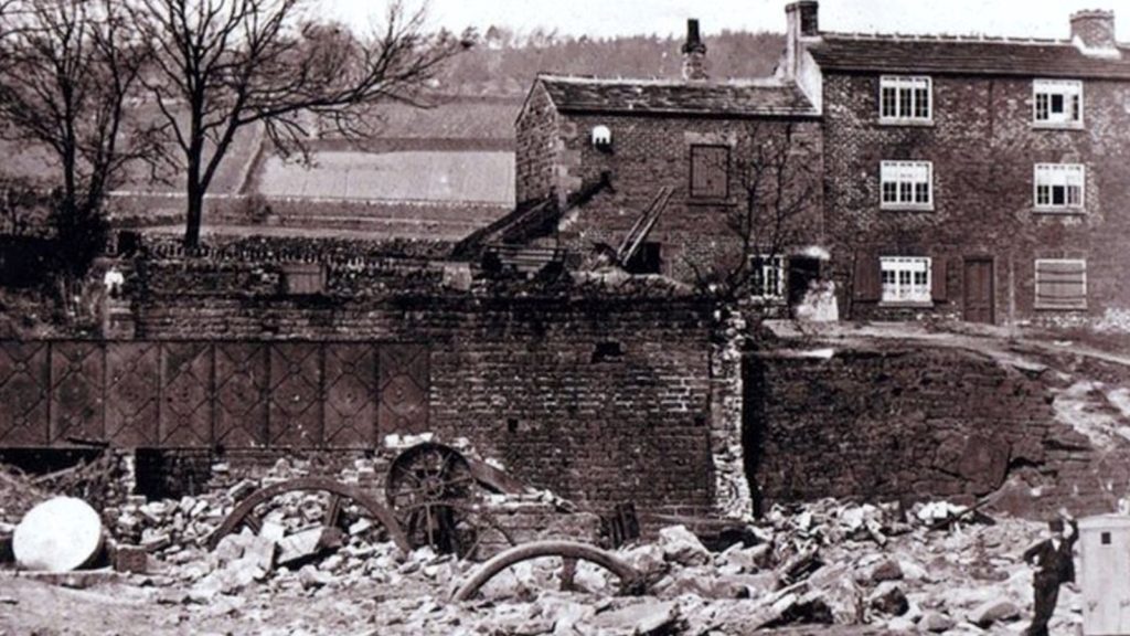 Destruction following the Sheffield Flood