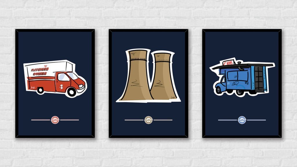 Sheffield Icons — Historical Framed Prints, Art by James