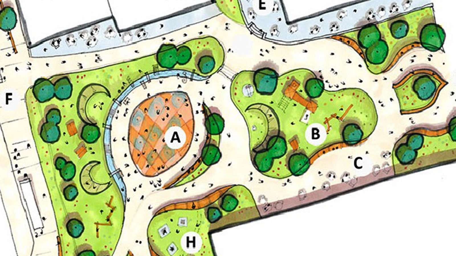 Plans revealed for Sheffield City Centre Pound's Park